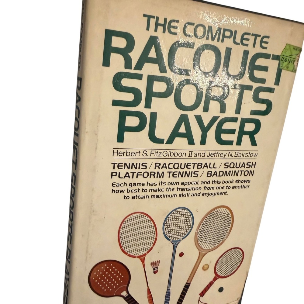 Simon & Schuster The Complete Racquet Sports Player 1979 Hardcover Vintage Book